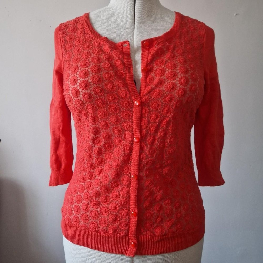 FF Womens Orange Cardigan